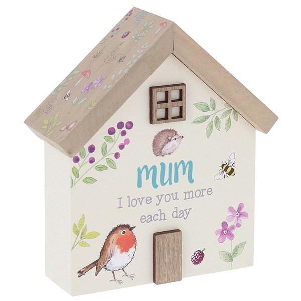Woodland Robin House Plaque Mum