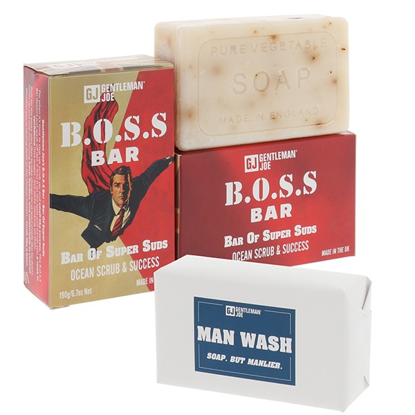 Man Wash Soap Original BOSS (Bar Of Super Suds) Ocean Scrub & Success.