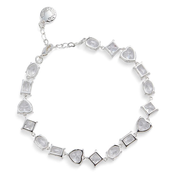All That Bling Statement Silver Plated Bracelet