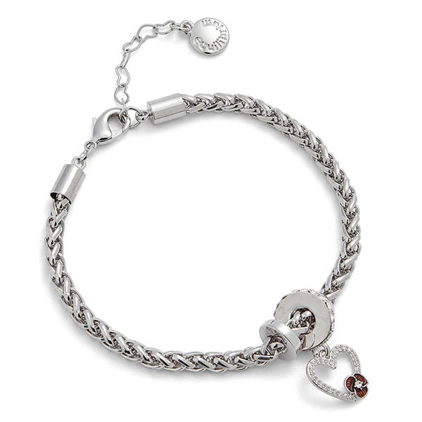 Poppy Sparkle Heart Bracelet