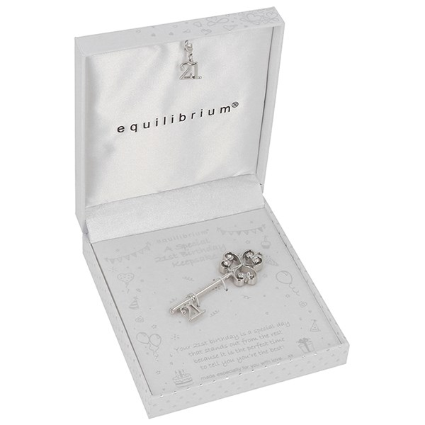 Ornate Gift Boxed 21st Key