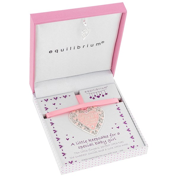 Baby Girl Keepsake Heart