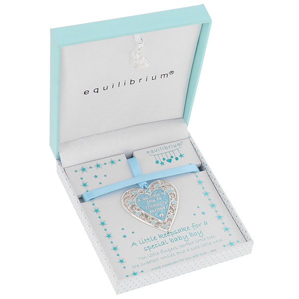 Baby Boy Keepsake Heart