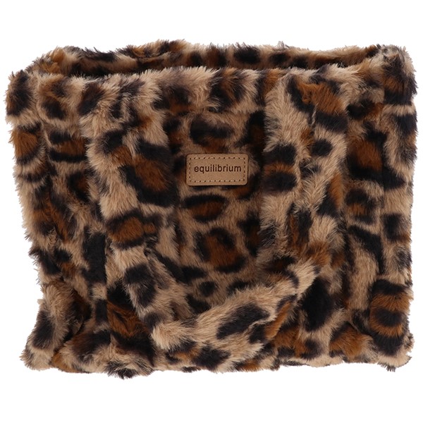 Faux Leopard Handbag Tan