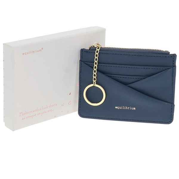 Envelope Credit Card / Keyring Purse Navy