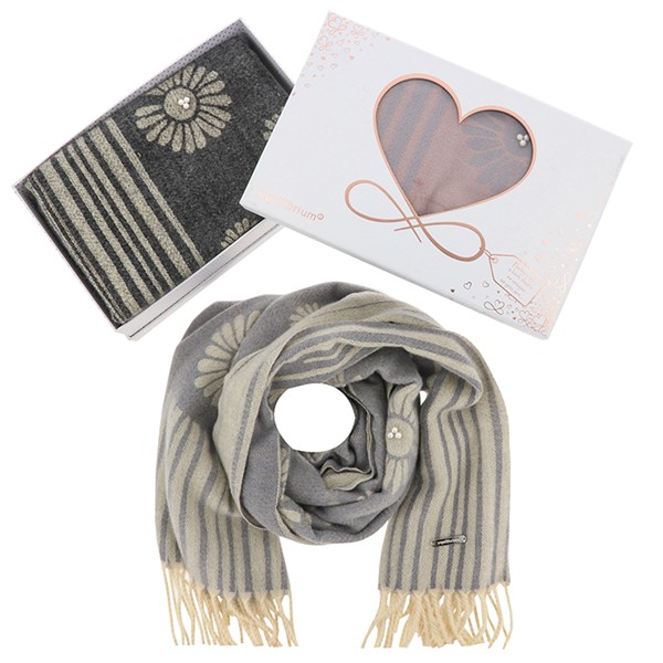 Pearl Flowers Boxed Scarf