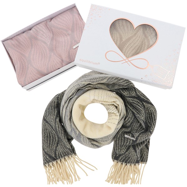 Sparkle Leaves Boxed Scarf