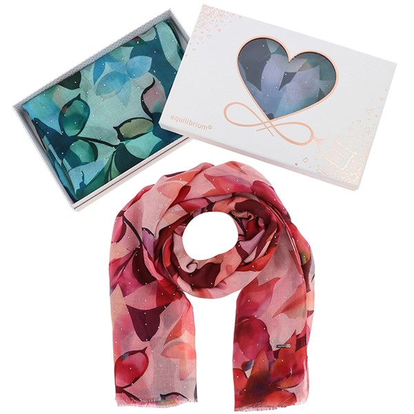 Floral Sparkle Boxed Scarf