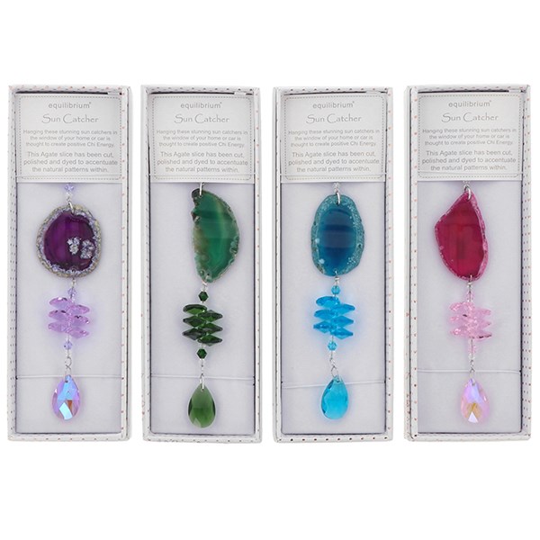 Equilibrium Agate Quartz Suncatcher