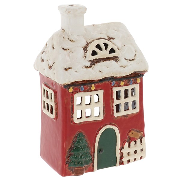 Village Pottery Robin House Xmas