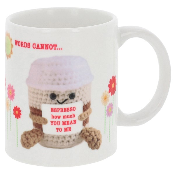 Cheery Crochet Coffee Mug