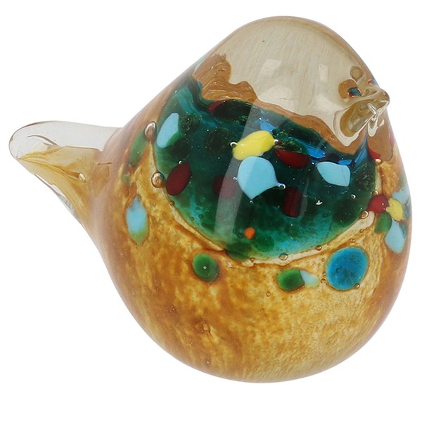 Art In Glass Handmade Colourful Bird
