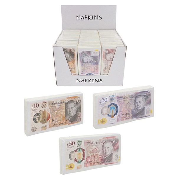 King Charles bank Note Napkins