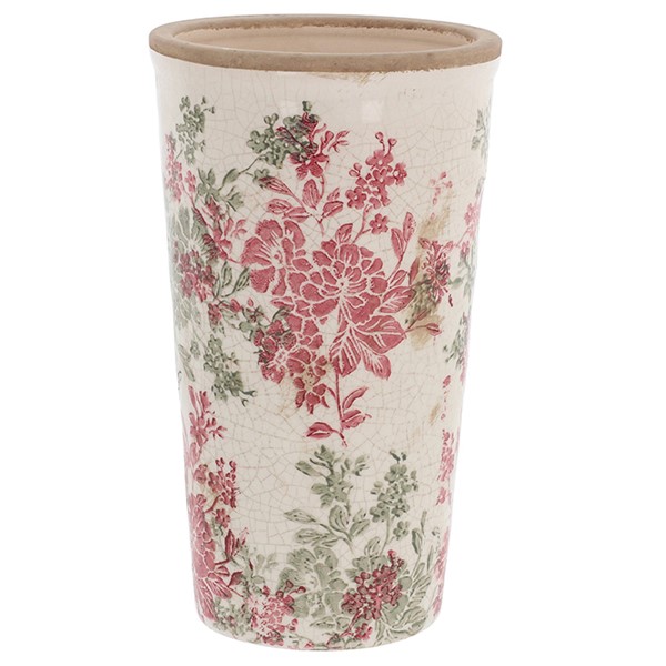 Misty Pink Garden Tapered Vase