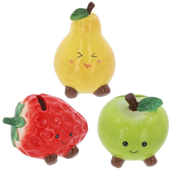 Fruity Fun Money Box Mini Strawberry/Apple/Pear