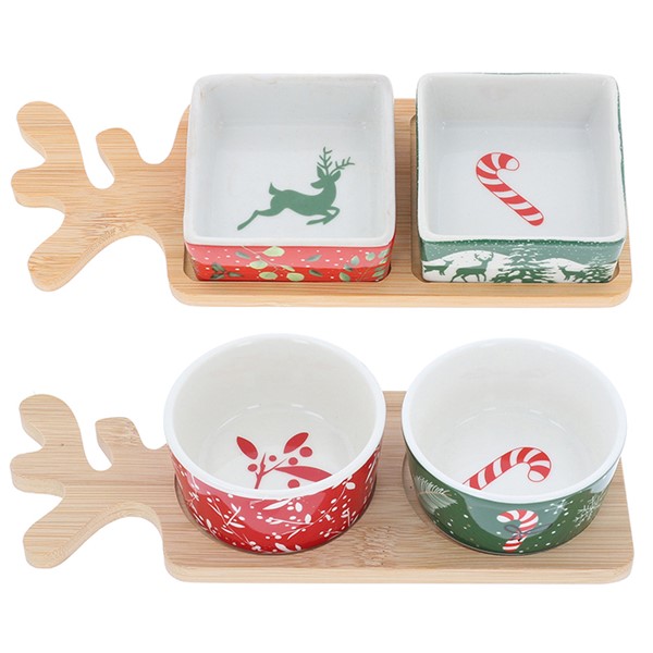 Xmas Cheer Antler Double Tray
