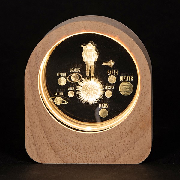 Laser Art LED Disc Planets