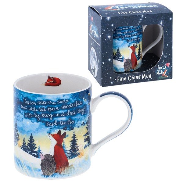 Fox Under The Moon Boxed Mug Wonderful Friend