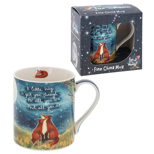 Fox Under The Moon Boxed Mug Little Hug