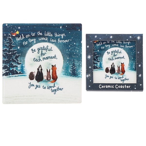 Fox Under The Moon Coaster Grateful