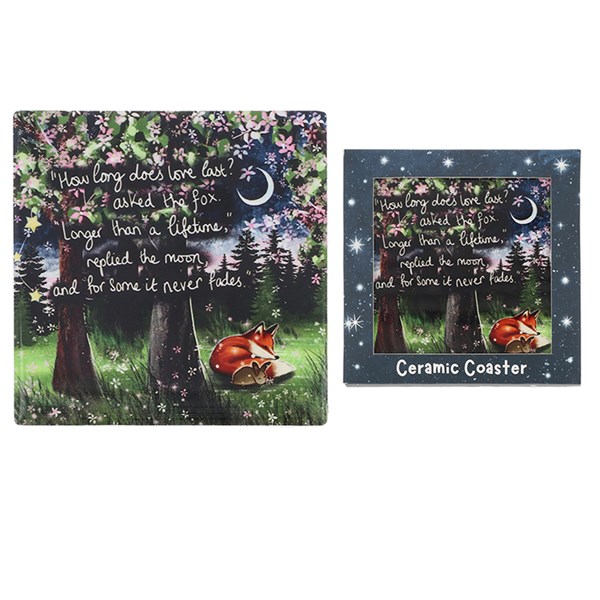 Fox Under The Moon Coaster Love