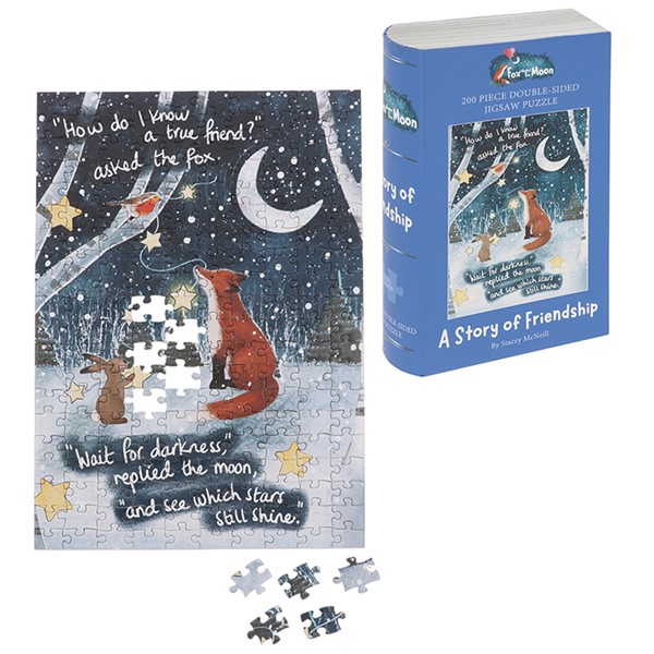 Fox Under The Moon Jigsaw Friendship