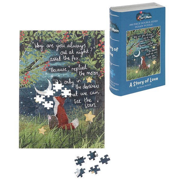 Fox Under The Moon Jigsaw Love