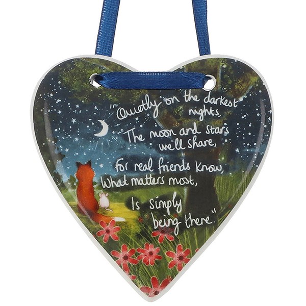 Fox Under The Moon Hanging Heart Real Friends
