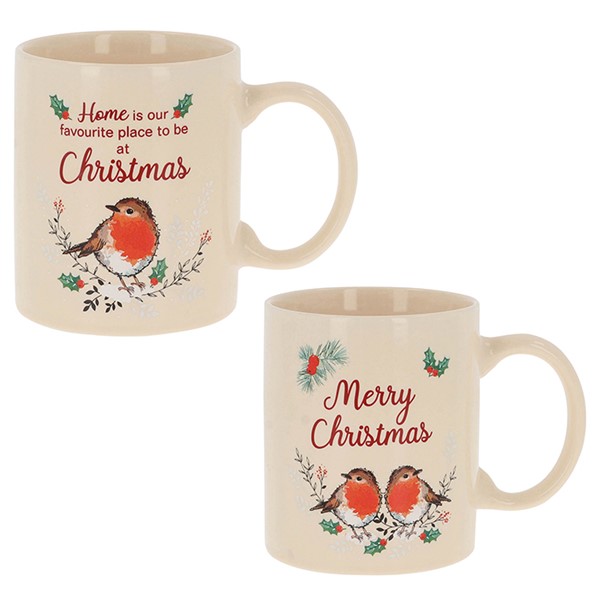 Winter Robin Xmas Mug