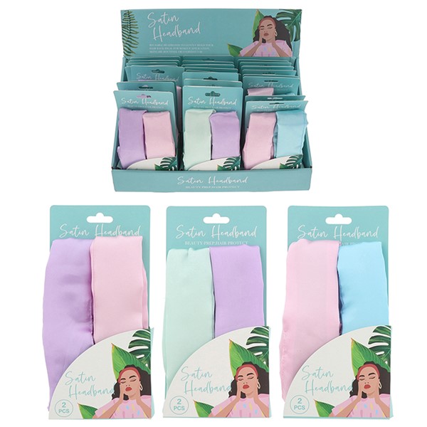 Indulge Satin Headband 2 Pack