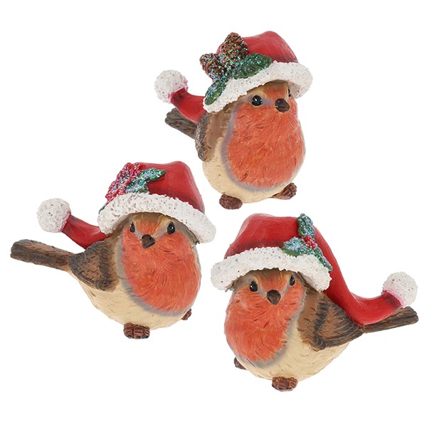 Santas Hat Robins Medium
