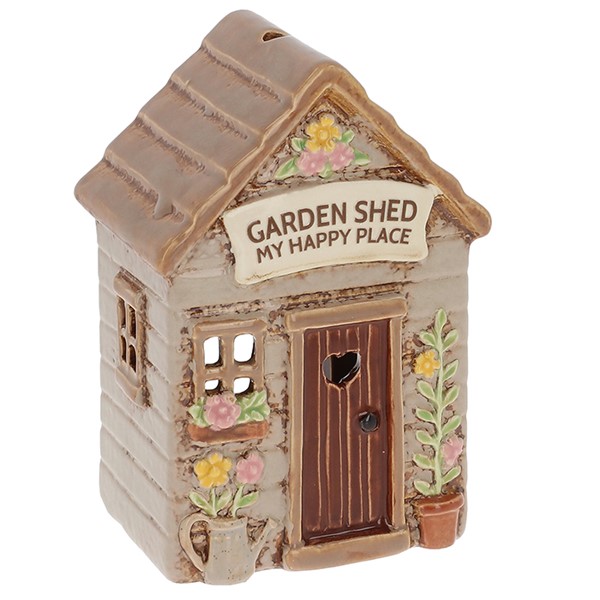 Village Pottery Garden Shed Tealight