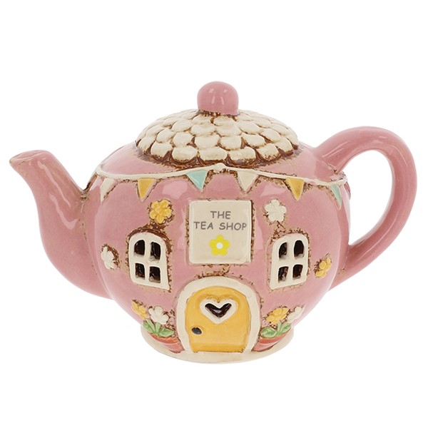 Village Pottery Tea Shop Teapot Tealight