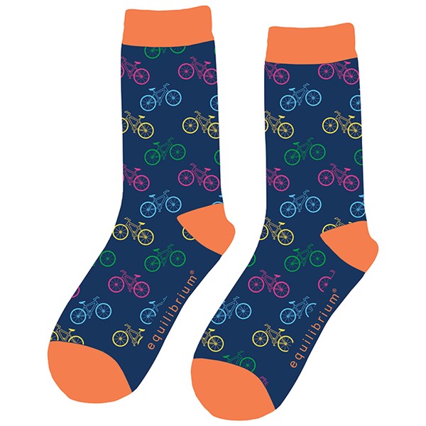 Men's Bamboo Socks Colour Cycles Blue