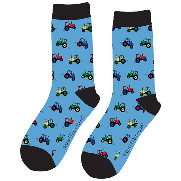 Men's Bamboo Socks Tractor Blue