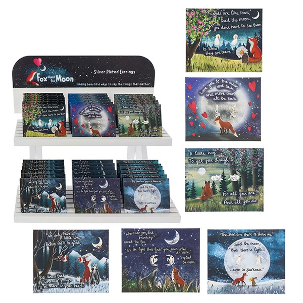 Fox Under The Moon Silver Plated Earrings Starter Pack 36 + 1 FOC