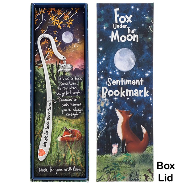 Fox Under The Moon Bookmark Take Some Time