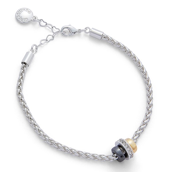 Mixed Metal Glam Rings Bracelet