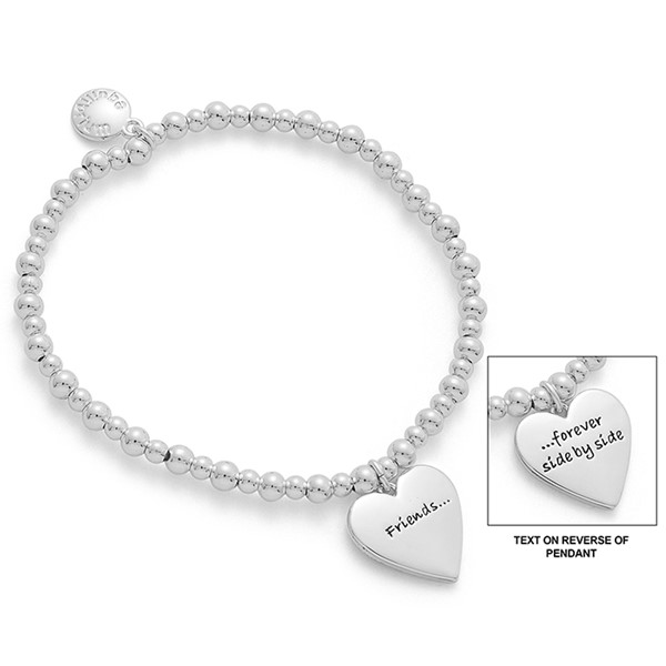 Treasured Sentiment Silver Plated Bracelet Friend