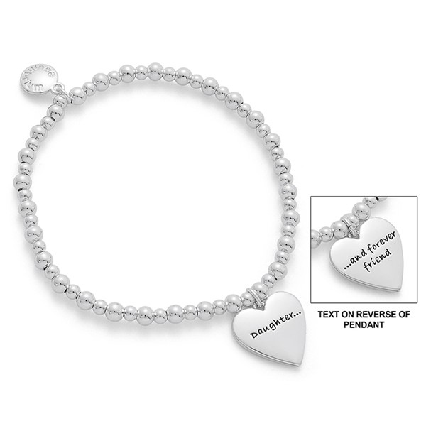 Treasured Sentiment Silver Plated Bracelet Daughter