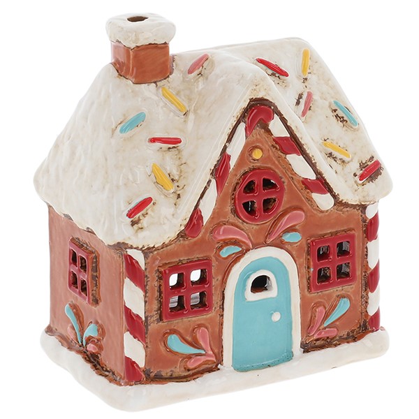 Village Pottery Xmas Gingerbread House Tealight