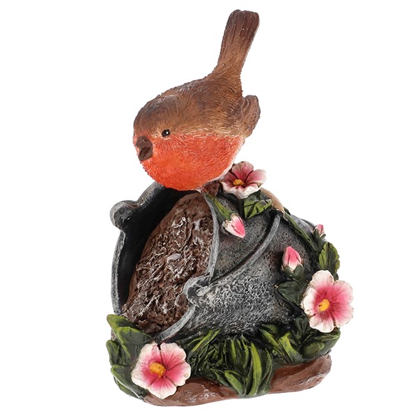 Garden Robin On A Bucket
