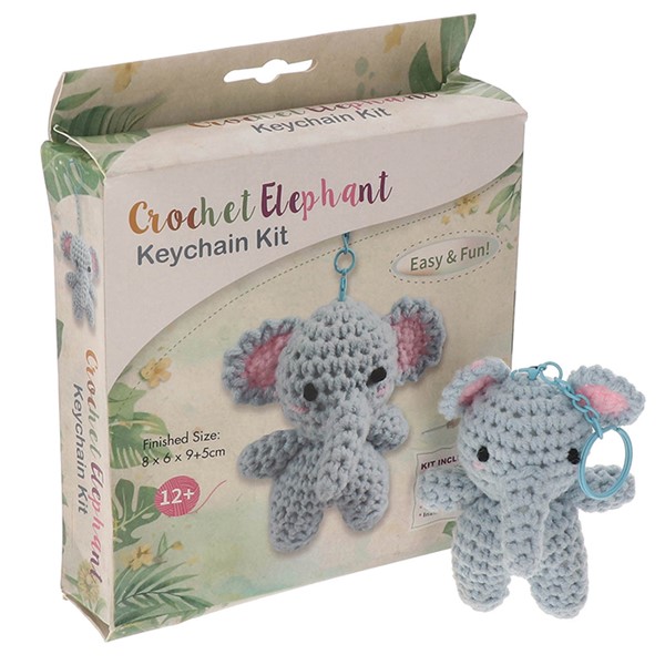 Creative Crochet Keyring Large Elephant