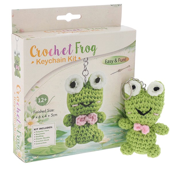 Creative Crochet Keyring Frog