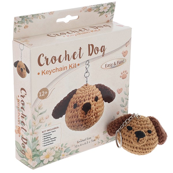 Creative Crochet Keyring Dog