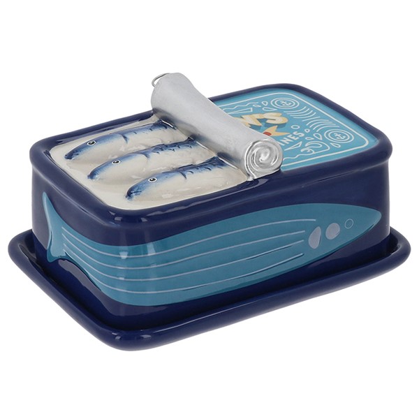 Fishy Fun Sardines Butter Dish