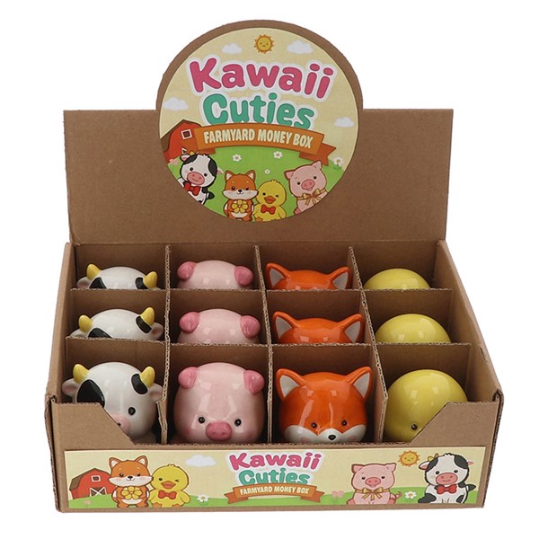 Kawaii Cuties Farmyard Money Box Small
