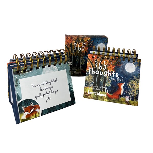 Fox Under The Moon '365 Thoughts' Desktop Art