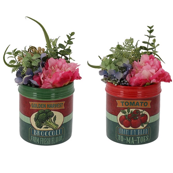 Kitchen Can Planter Veggie Large
