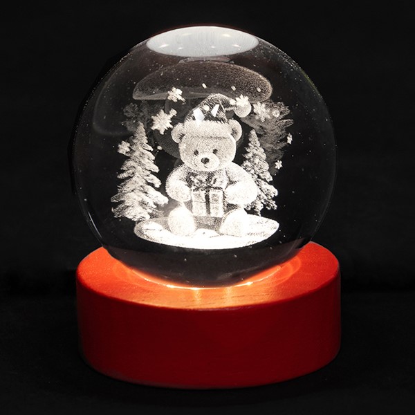 Xmas Laser Art Teddy Bear